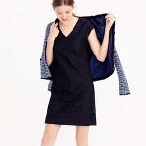 J. Crew Navy & Black Floral Dress
